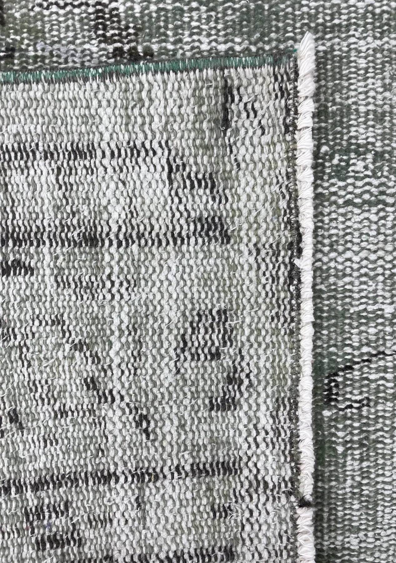 Jazmin - Vintage Green Overdyed Rug - kudenrugs