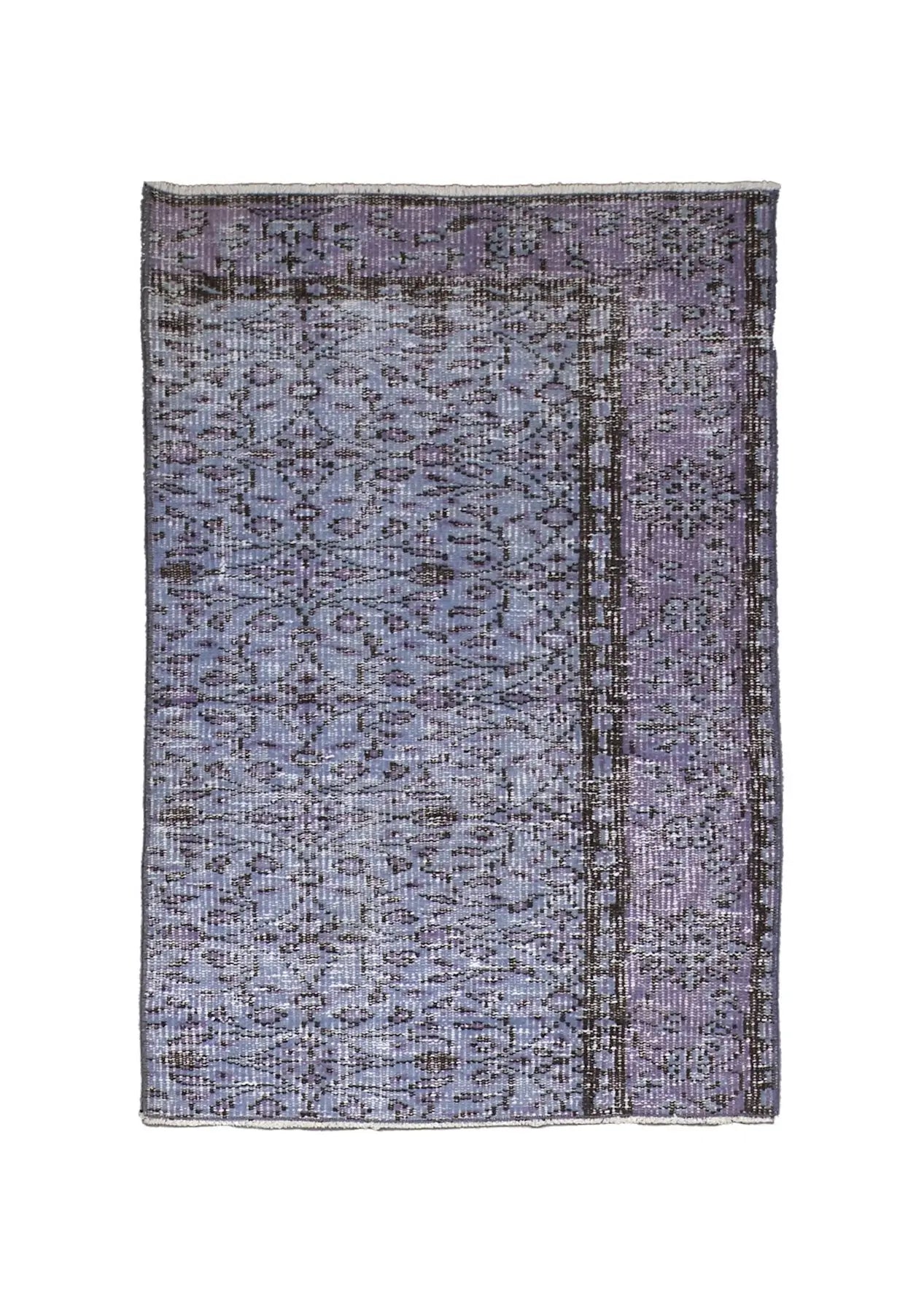 Jessica - Vintage Blue Overdyed Rug - kudenrugs