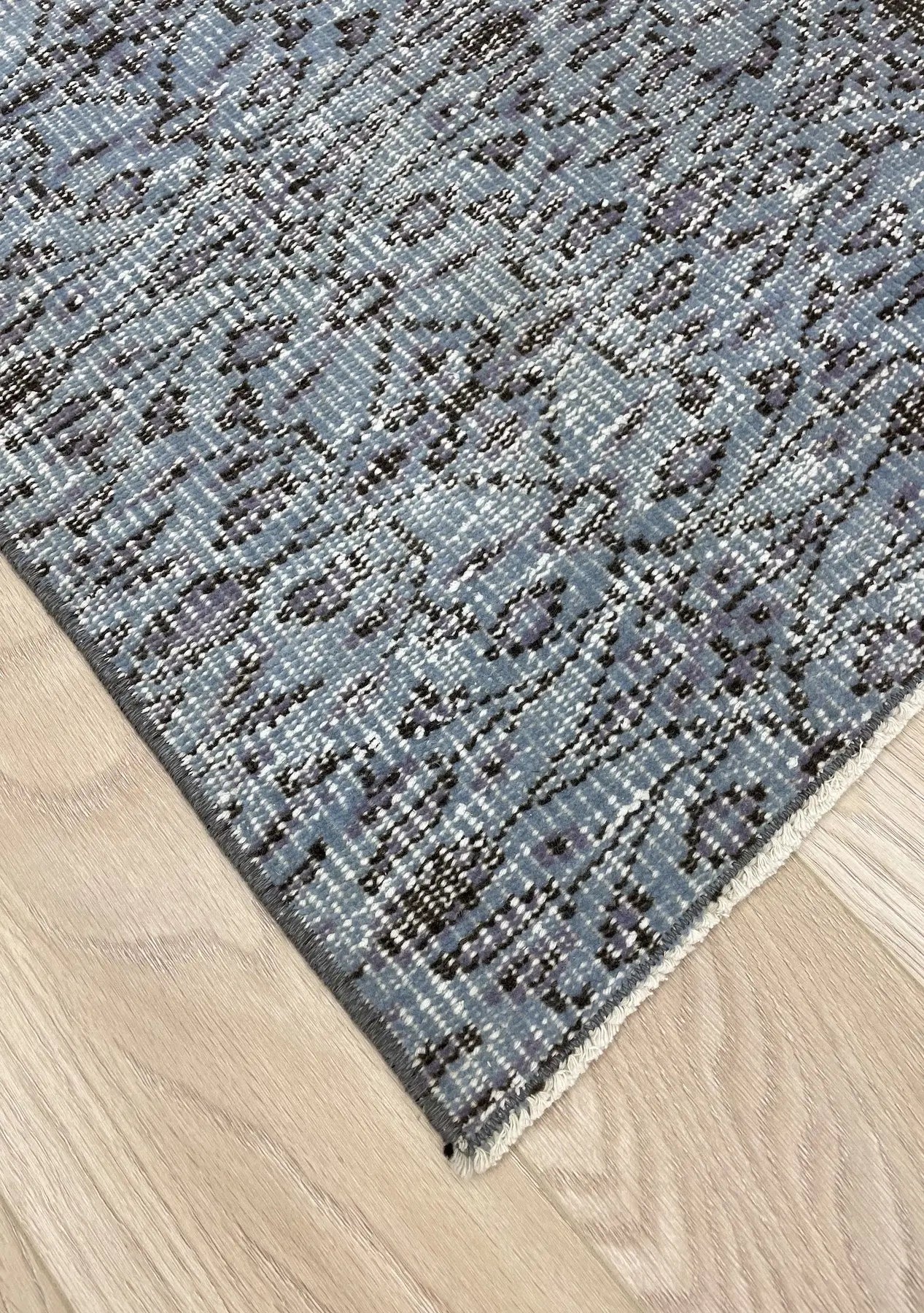 Jessica - Vintage Blue Overdyed Rug - kudenrugs