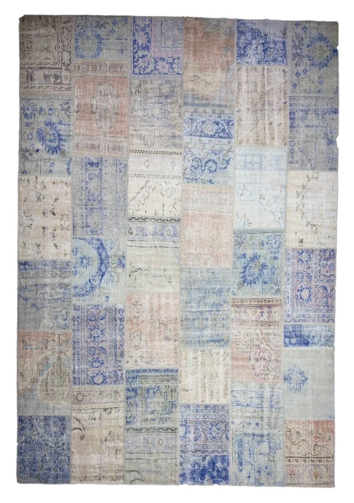 Karla - Vintage Multi Color Patchwork Rug - kudenrugs