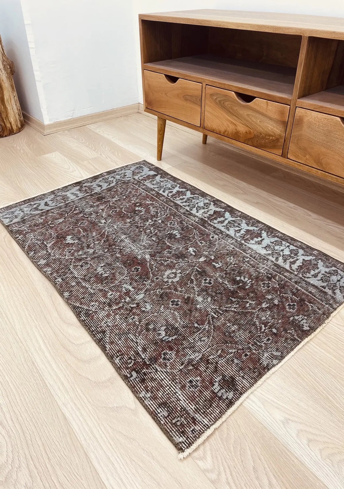 Kennedy - Vintage Red Overdyed Rug - kudenrugs