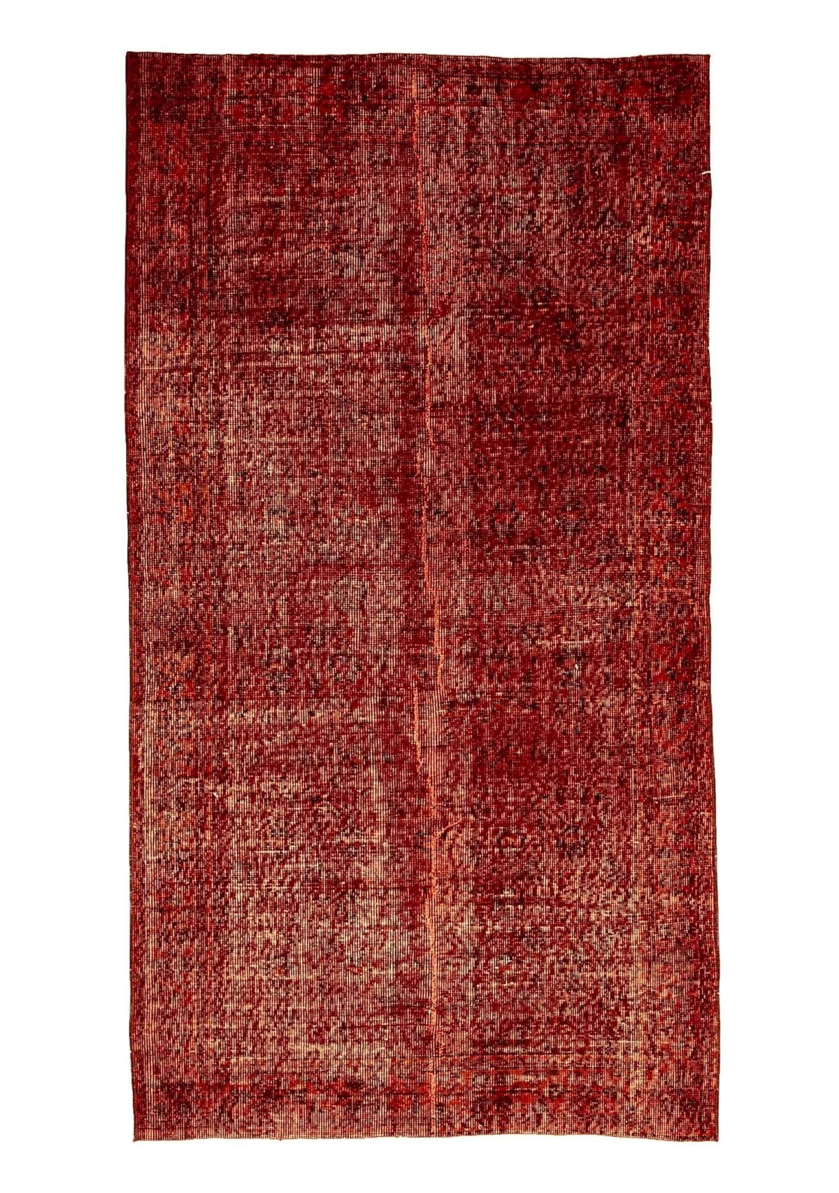 Kenzie - Vintage Orange Overdyed Rug - kudenrugs