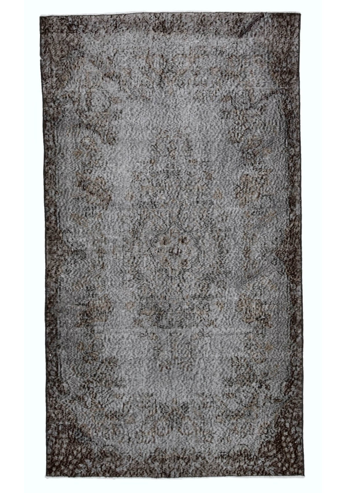 Kristie - Vintage Gray Overdyed Rug - kudenrugs