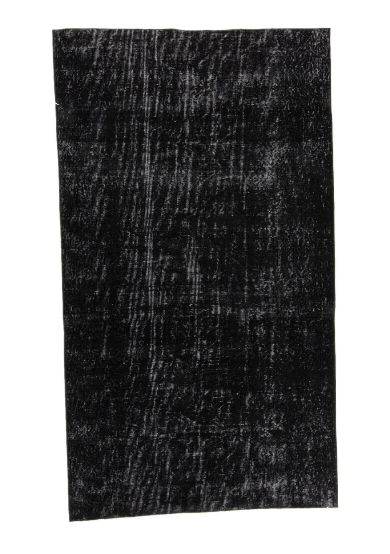 Lavette - Vintage Black Overdyed Rug - kudenrugs