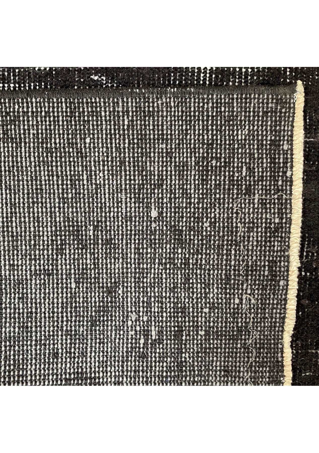 Lavette - Vintage Black Overdyed Rug - kudenrugs