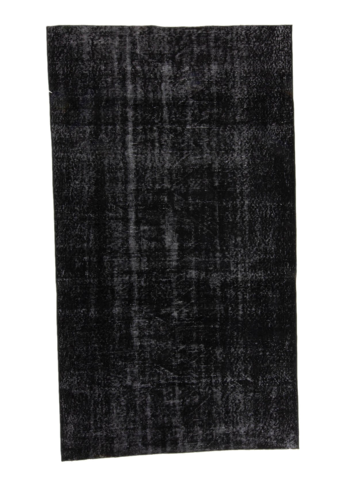 Lavette - Vintage Black Overdyed Rug - kudenrugs
