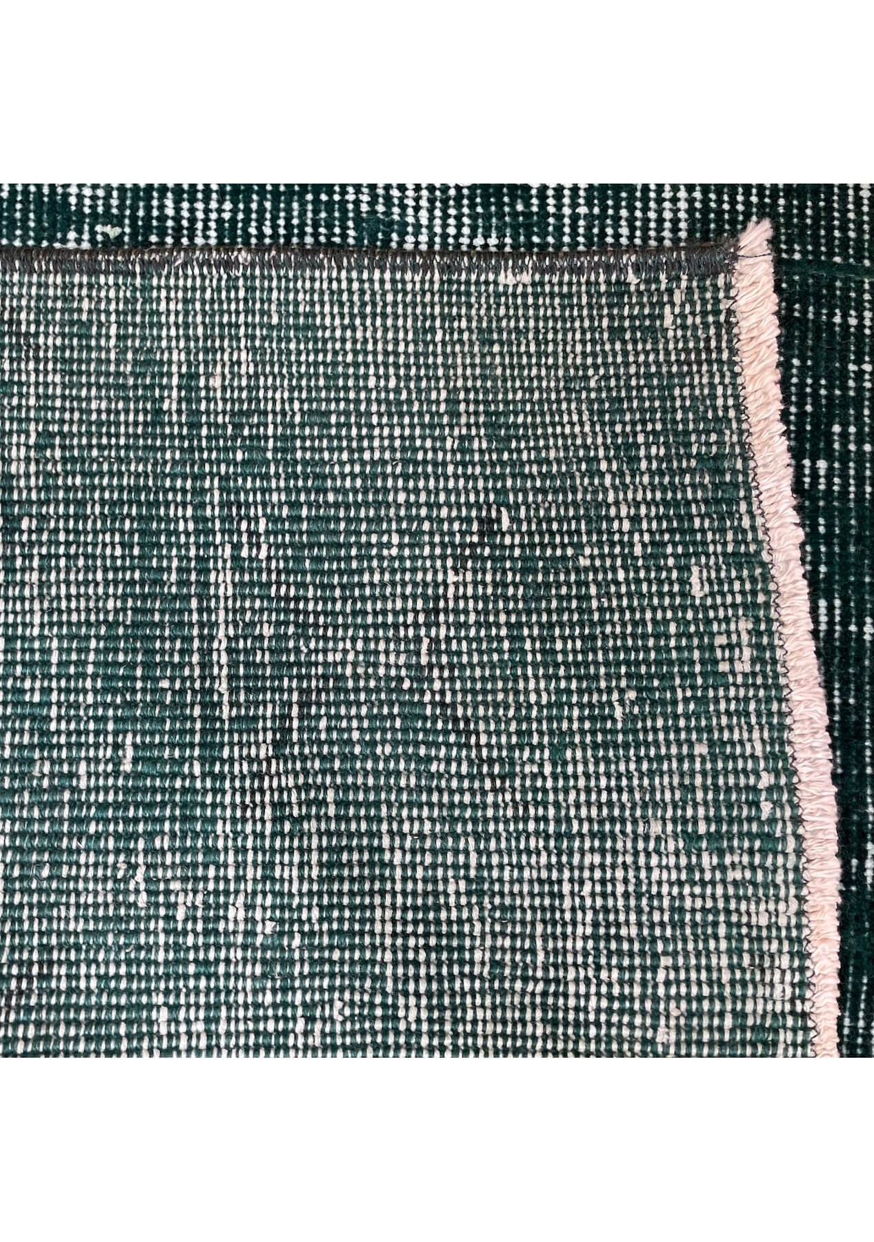 Leola - Vintage Green Overdyed Rug - kudenrugs