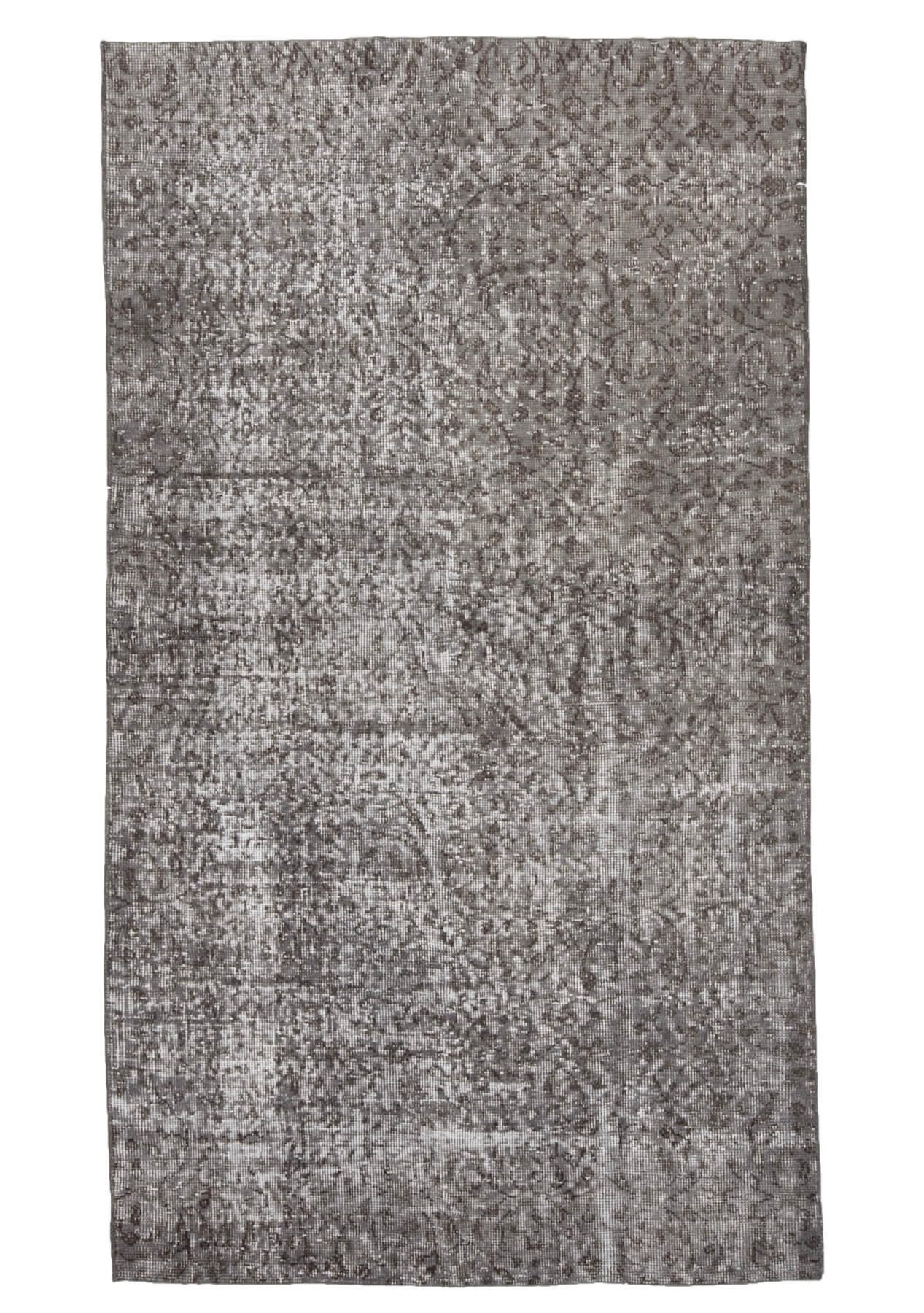 Leona - Vintage Gray Overdyed Rug - kudenrugs