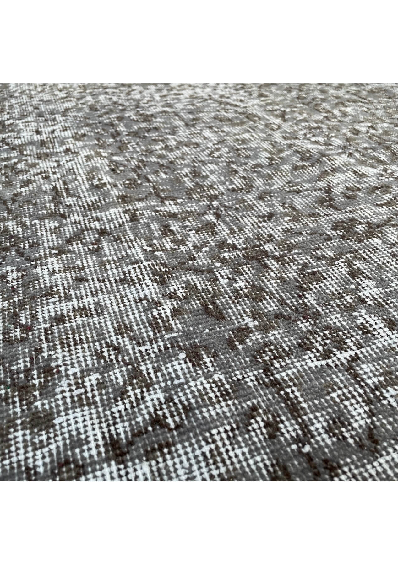 Leona - Vintage Gray Overdyed Rug - kudenrugs