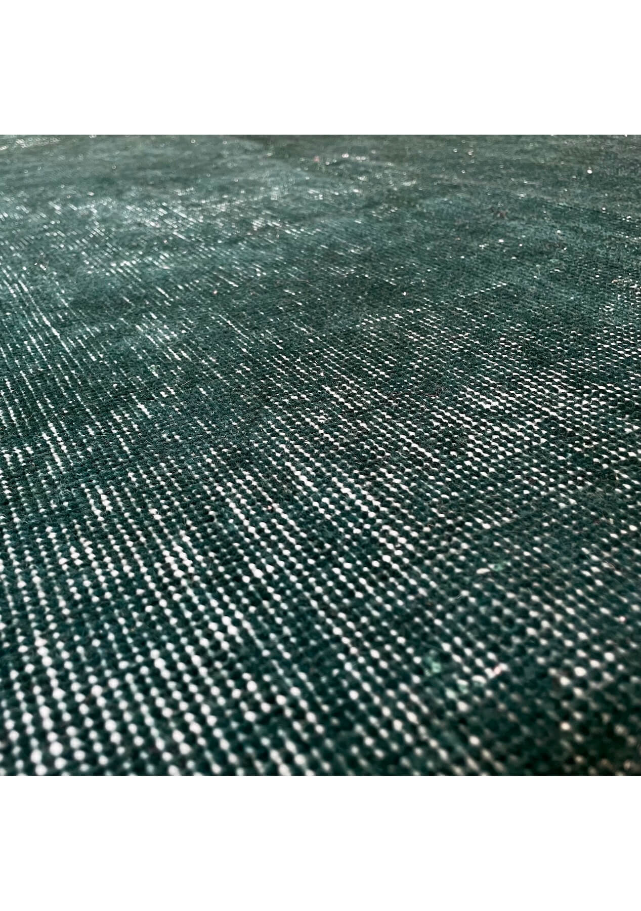 Lucy - Vintage Green Overdyed Rug - kudenrugs