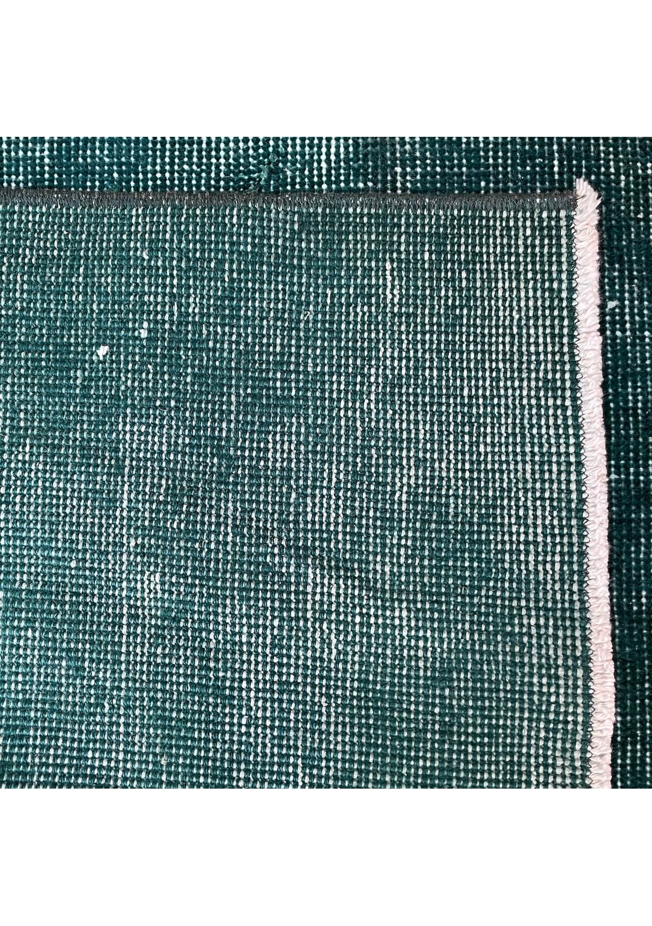 Lucy - Vintage Green Overdyed Rug - kudenrugs