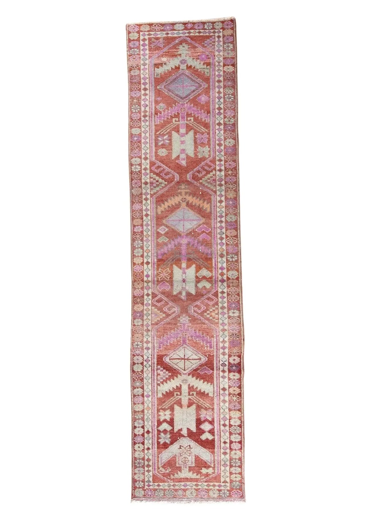 Madalyn - Red Herki Rug Runner - kudenrugs