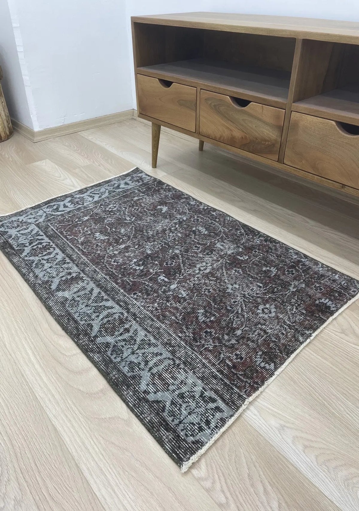 Magnolia - Vintage Red Overdyed Rug - kudenrugs
