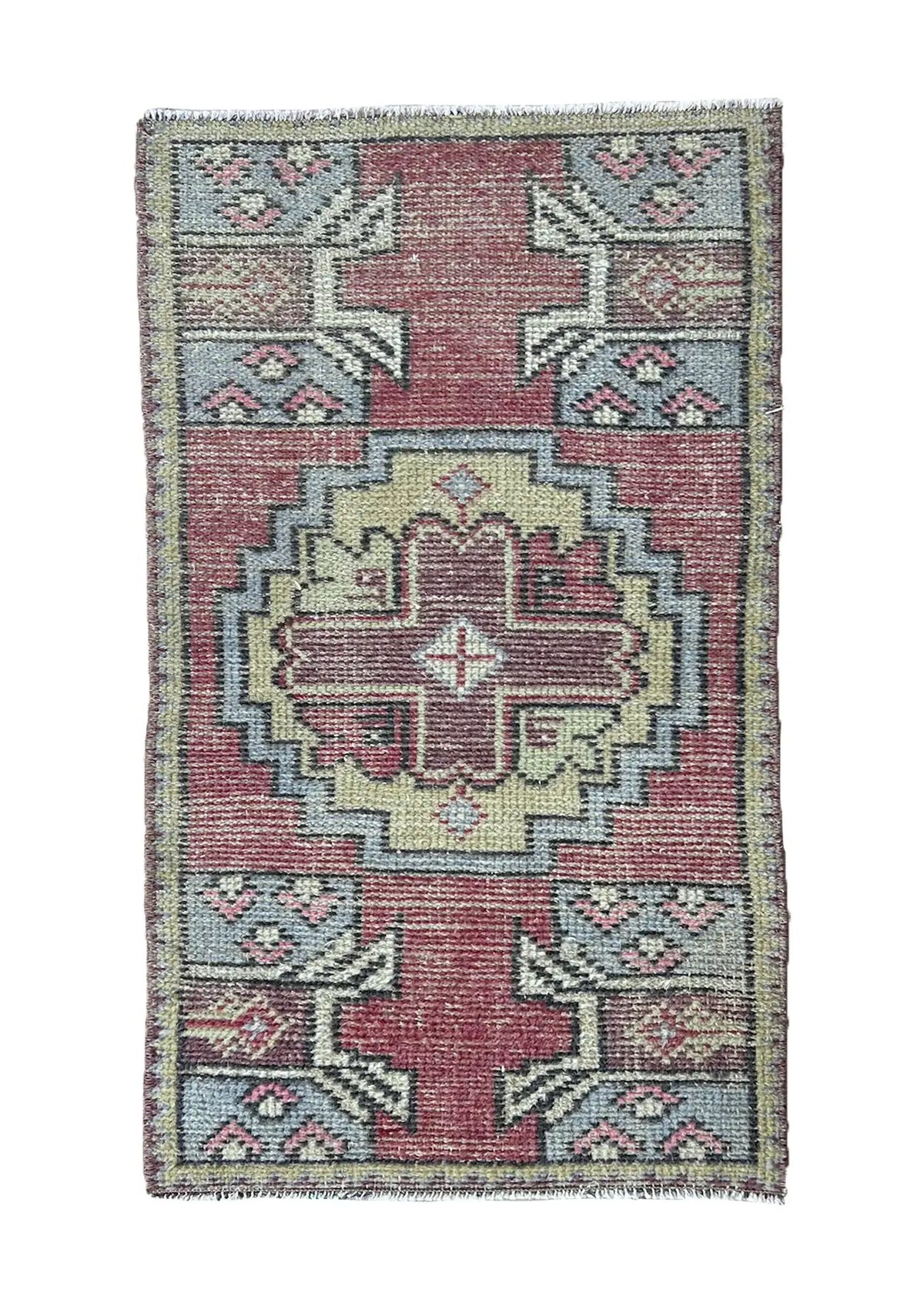 Randi - Vintage Mini Pink Area Rug - kudenrugs