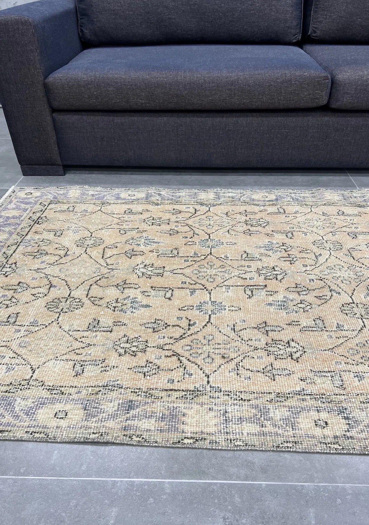 Maisie - Vintage Orange Antique Washed Rug - kudenrugs