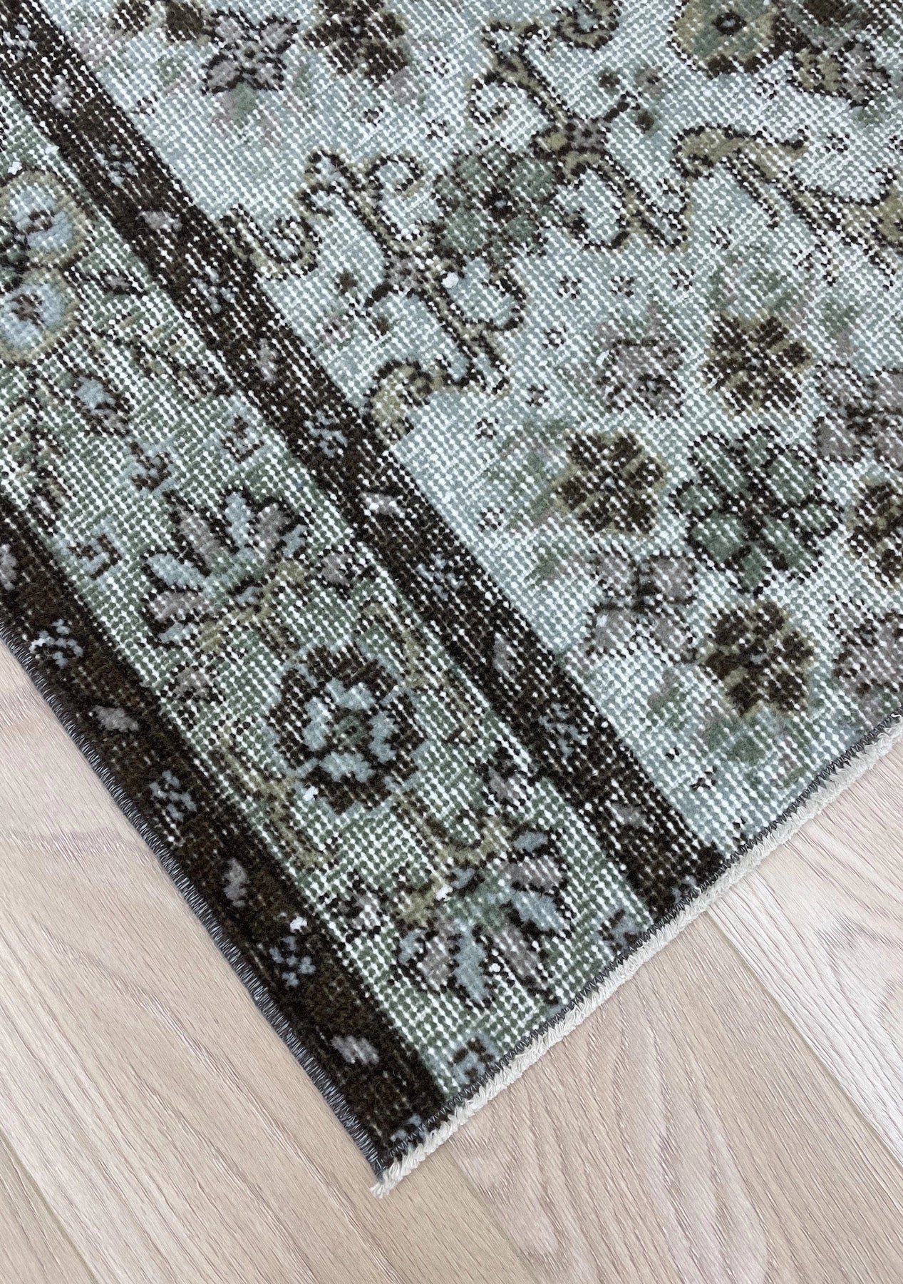 Marceline - Vintage Blue Overdyed Rug - kudenrugs