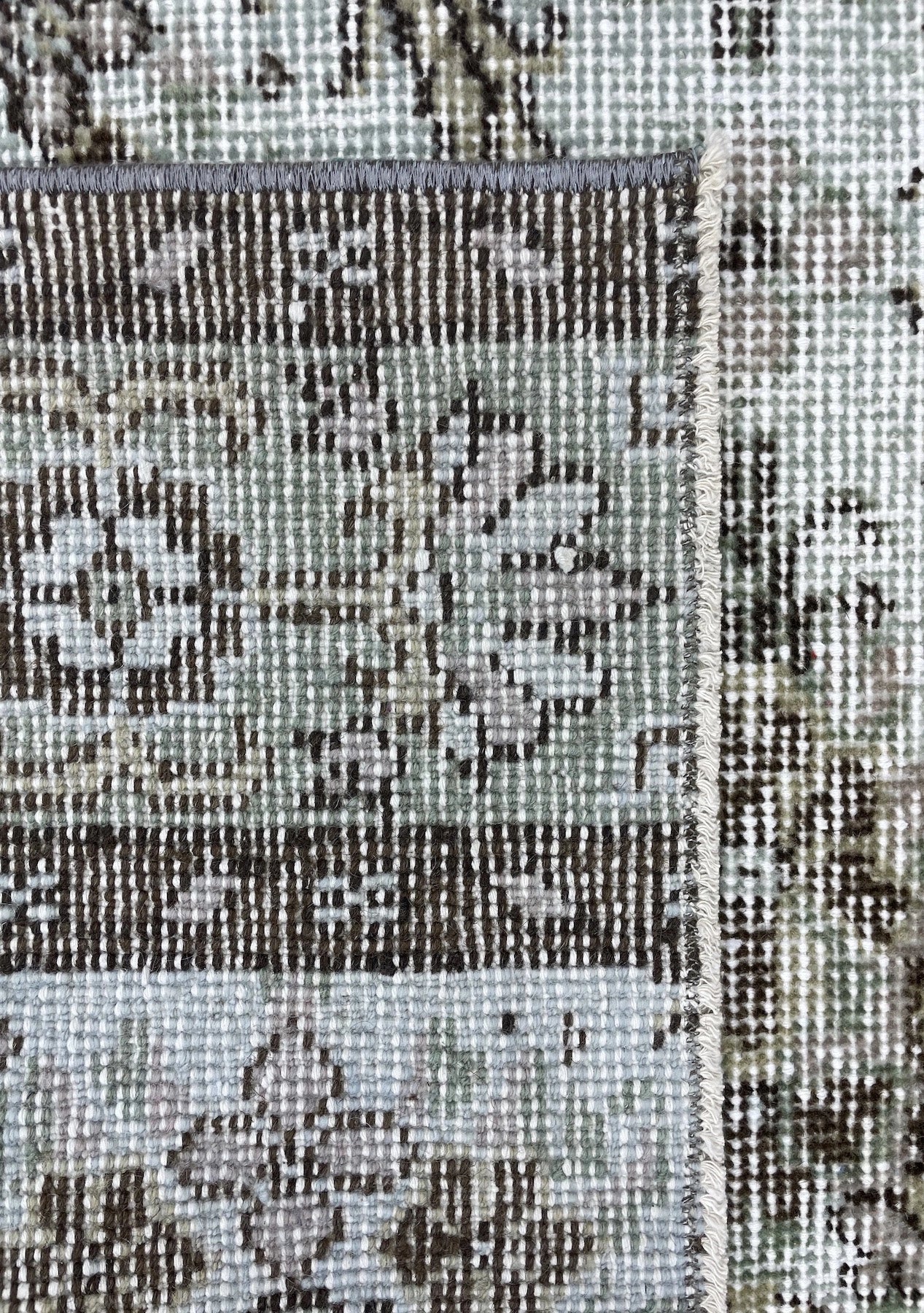 Marceline - Vintage Blue Overdyed Rug - kudenrugs