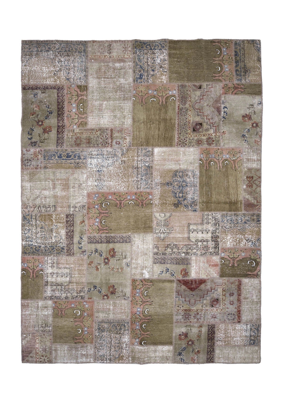 Markieta - Vintage Turkish Patchwork Rug - kudenrugs