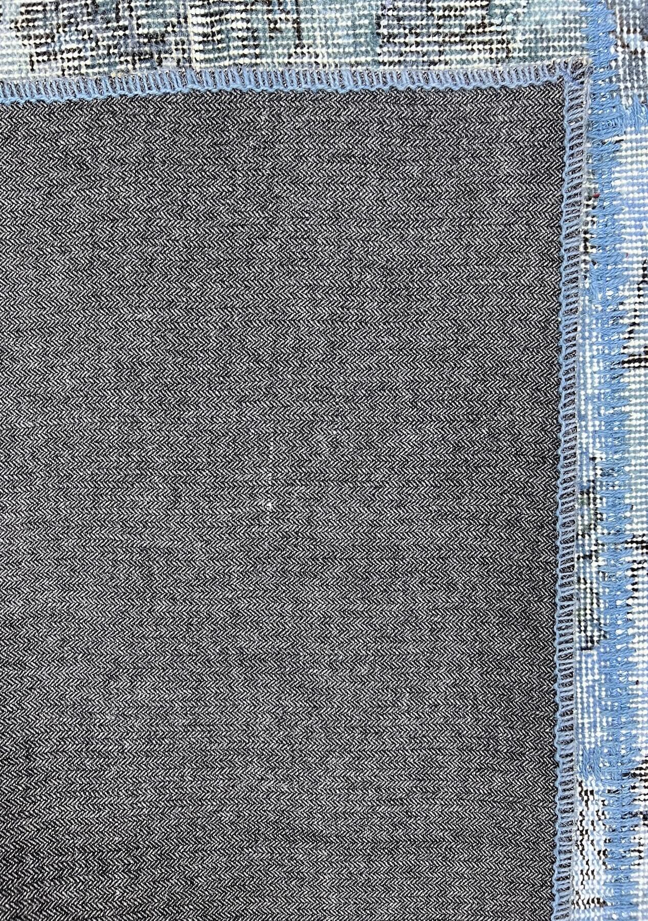 Micaela - Vintage Blue Patchwork Rug - kudenrugs