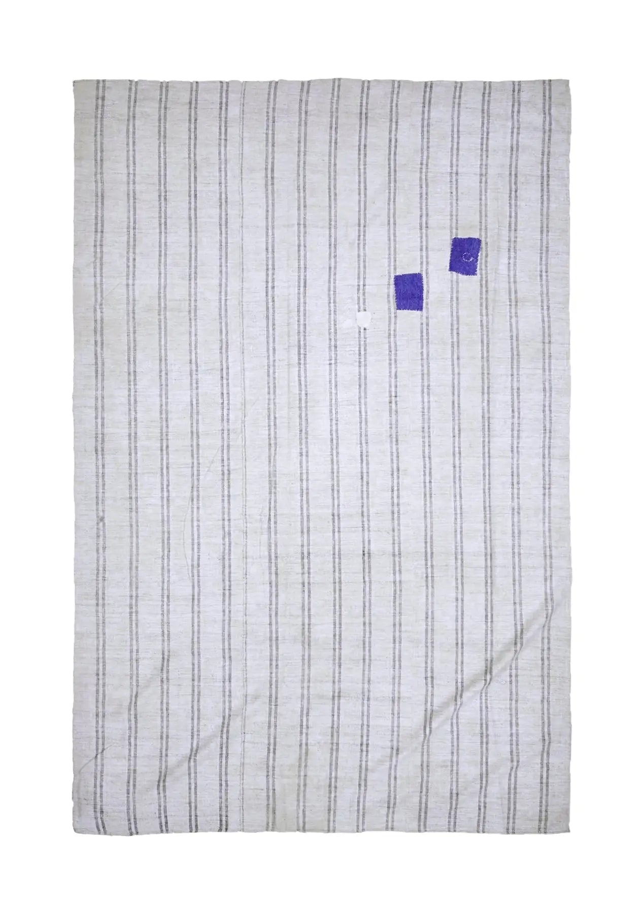 Miranda - White Turkish Kilim Rug - kudenrugs