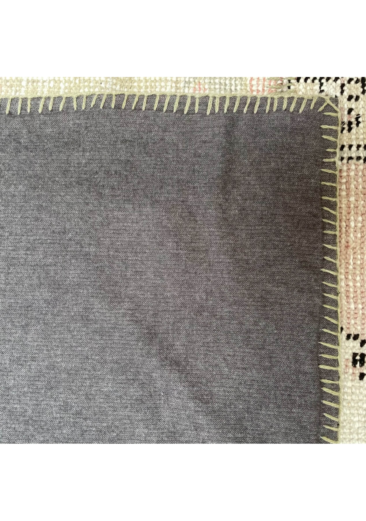 Nessa - Vintage Turkish Patchwork Rug - kudenrugs