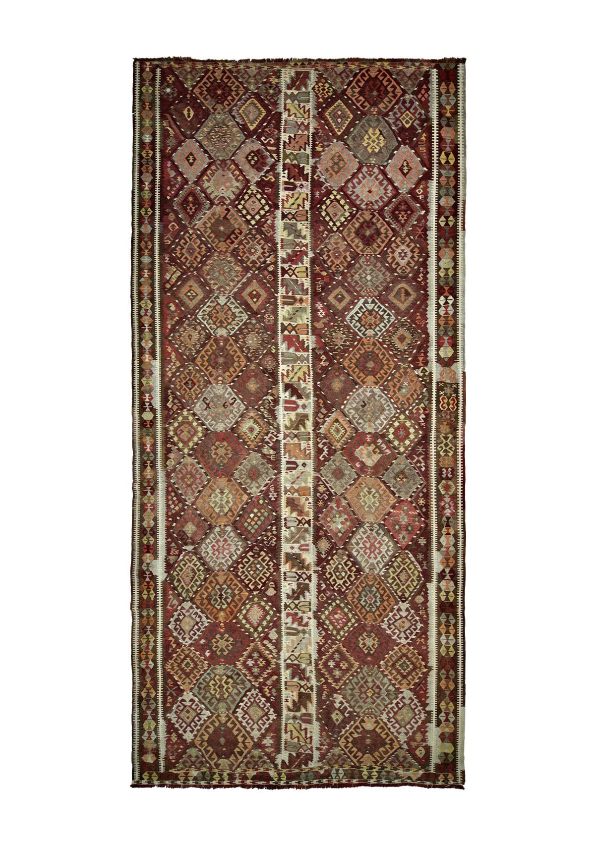 Nina - Red Turkish Kilim Rug - kudenrugs