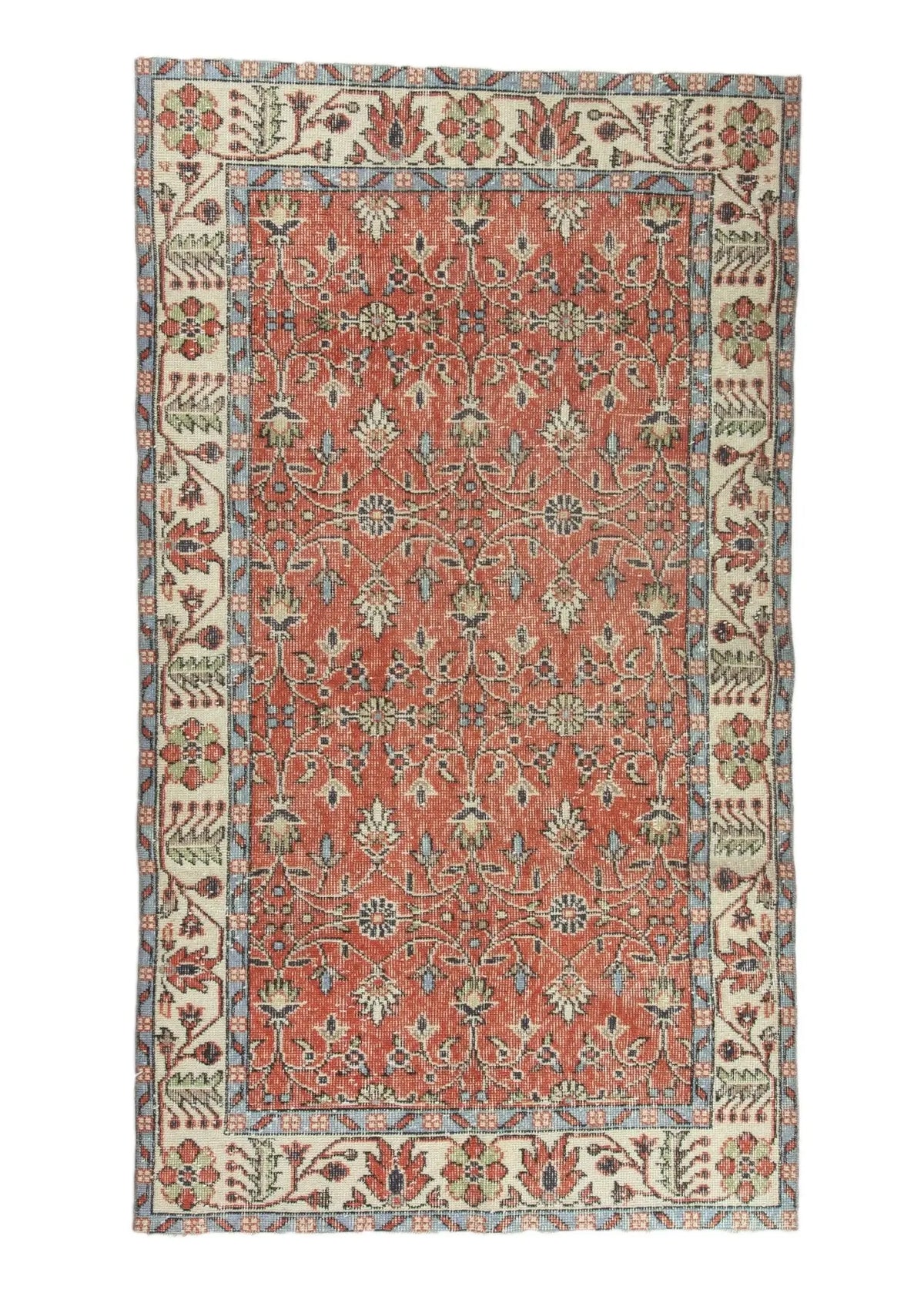 Noa - Vintage Red Antique Washed Rug - kudenrugs