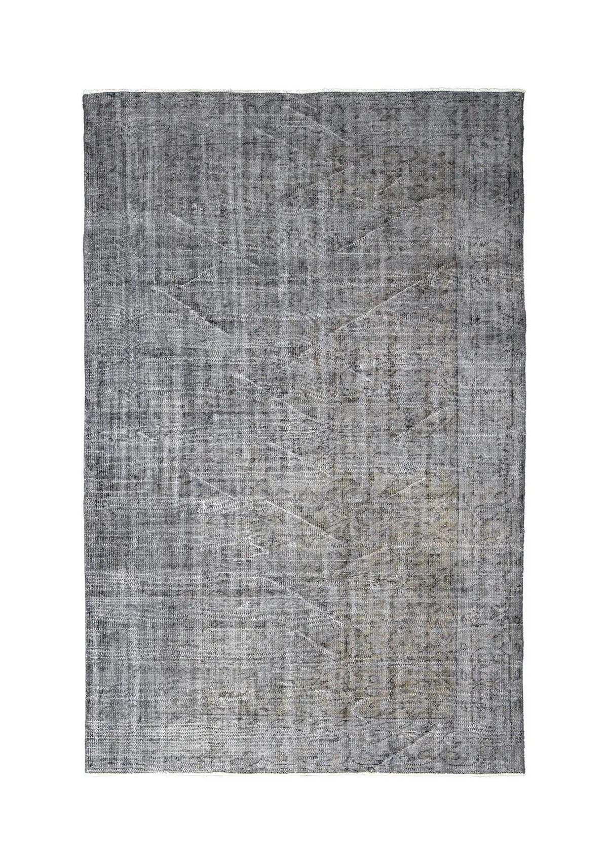 Novah - Vintage Gray Overdyed Rug - kudenrugs
