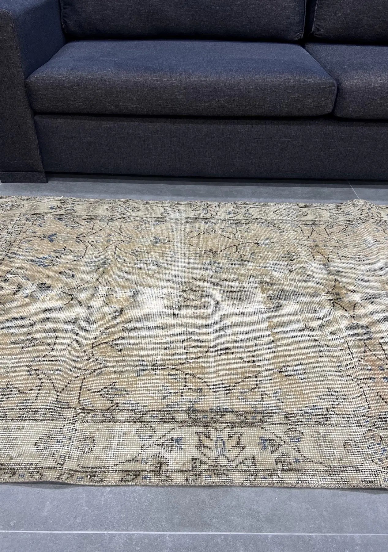 Oaklee - Vintage Orange Antique Washed Rug - kudenrugs