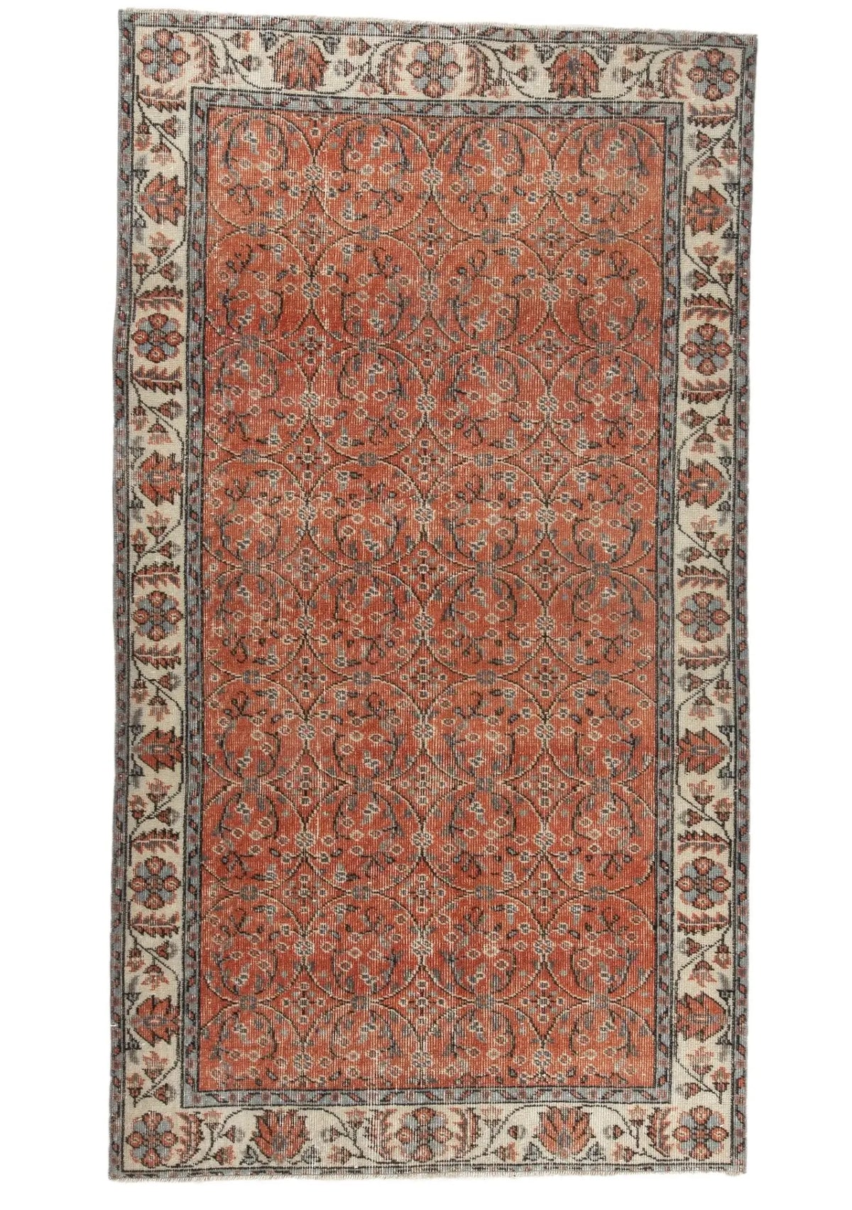 Ophelia - Vintage Red Antique Washed Rug - kudenrugs