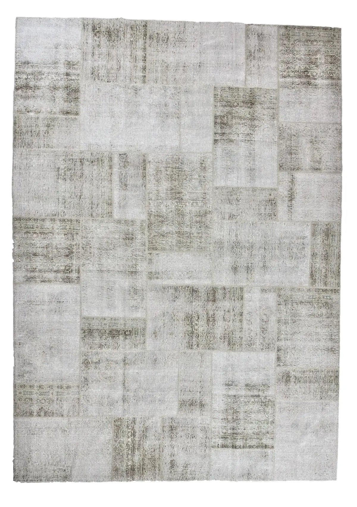 Orabel - Vintage Beige Patchwork Rug - kudenrugs
