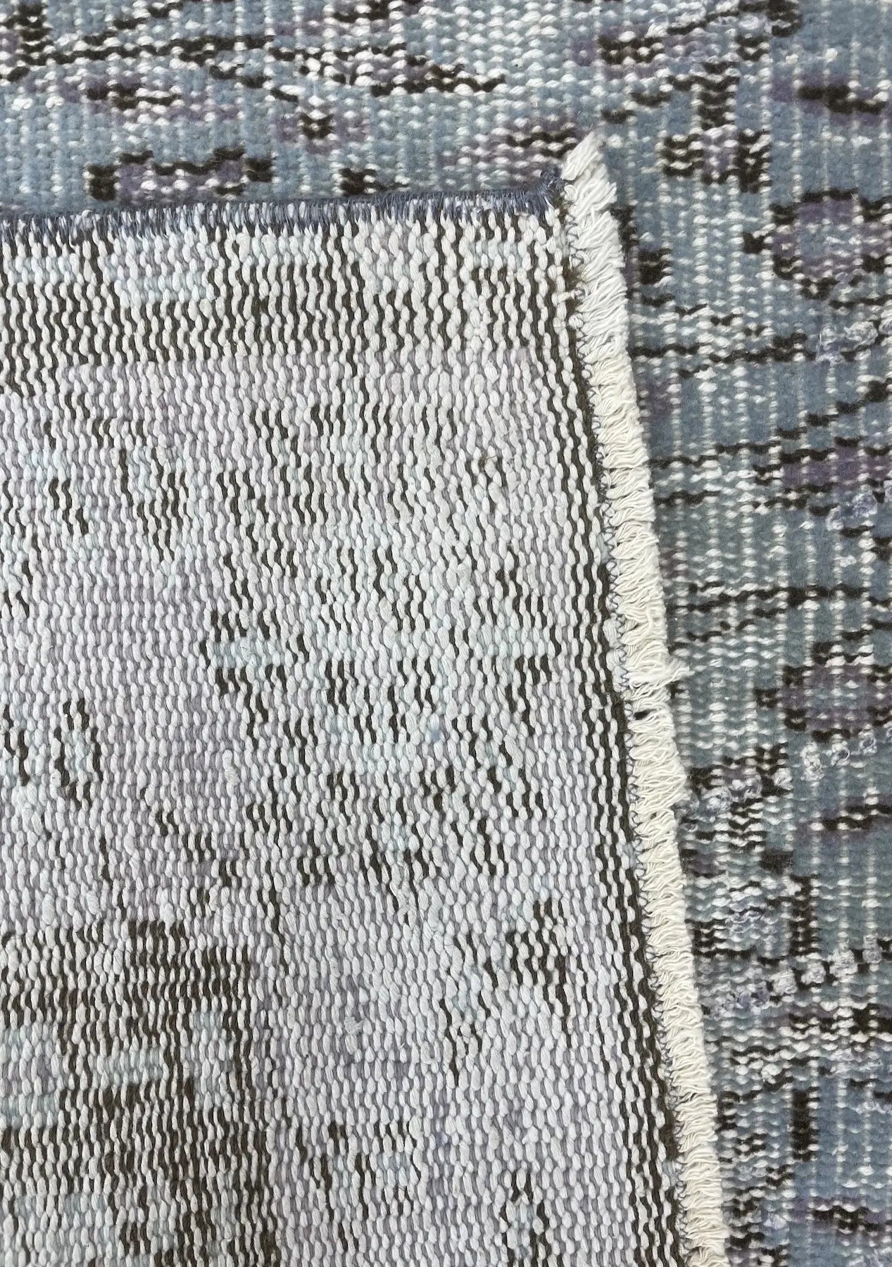 Payton - Vintage Blue Overdyed Rug - kudenrugs