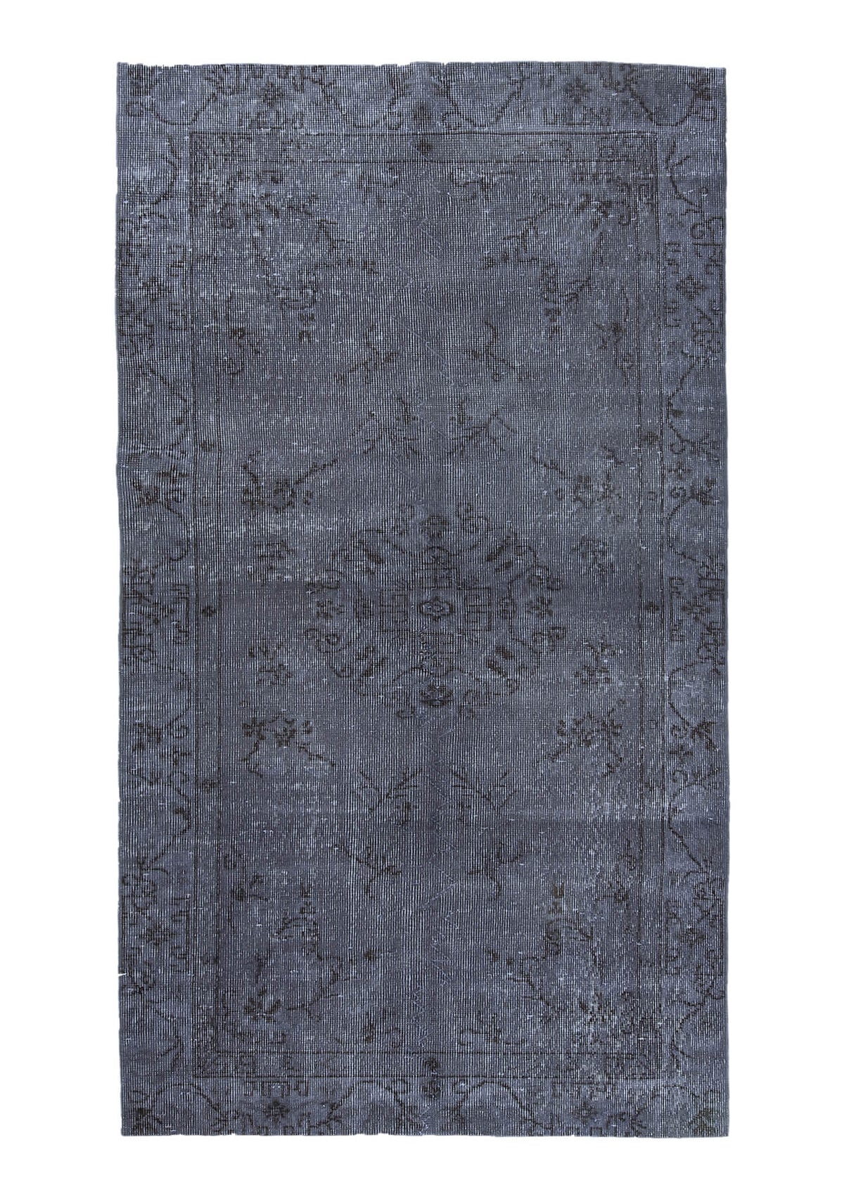 Presley - Vintage Gray Overdyed Rug - kudenrugs
