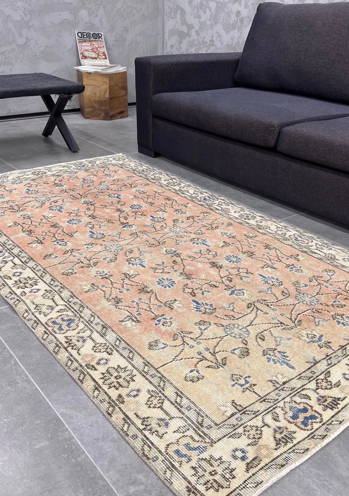 Royalty - Vintage Orange Antique Washed Rug - kudenrugs