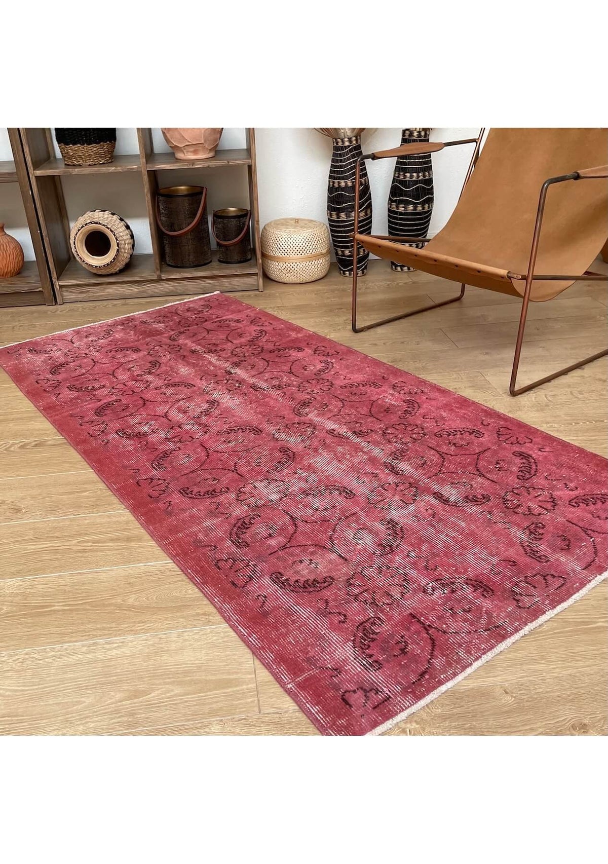 Sarah - Vintage Pink Overdyed Rug - kudenrugs