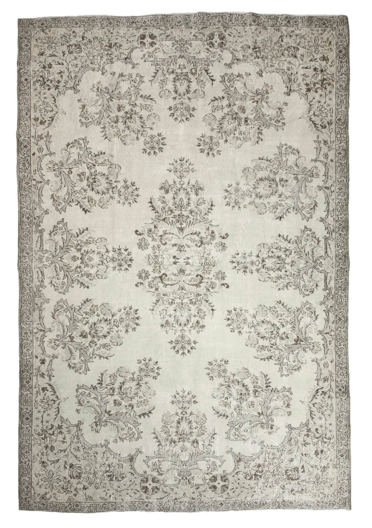 Scarlett - Vintage Beige Antique Washed Rug - kudenrugs