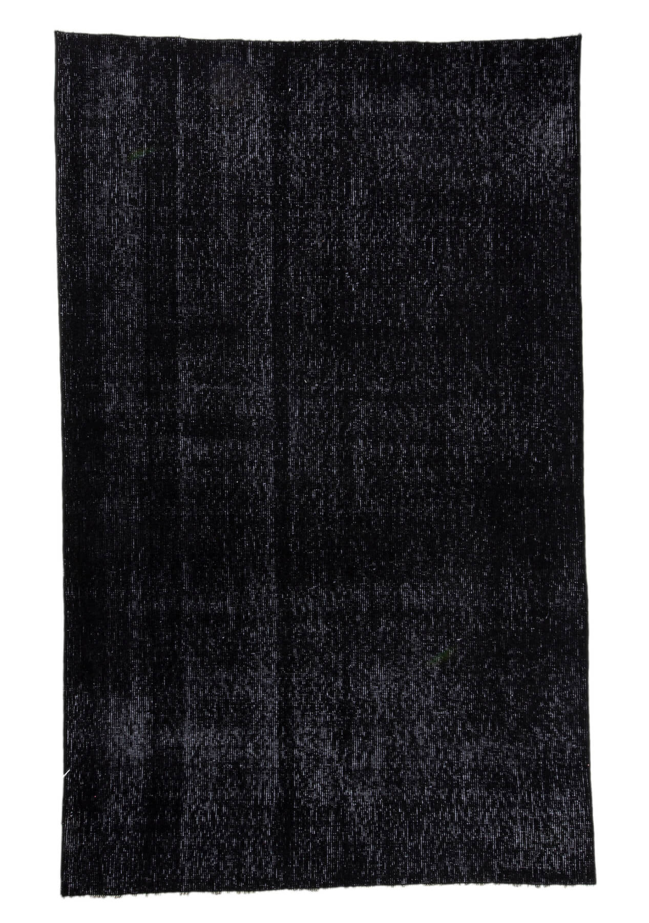 Suzanne - Vintage Black Overdyed Rug - kudenrugs