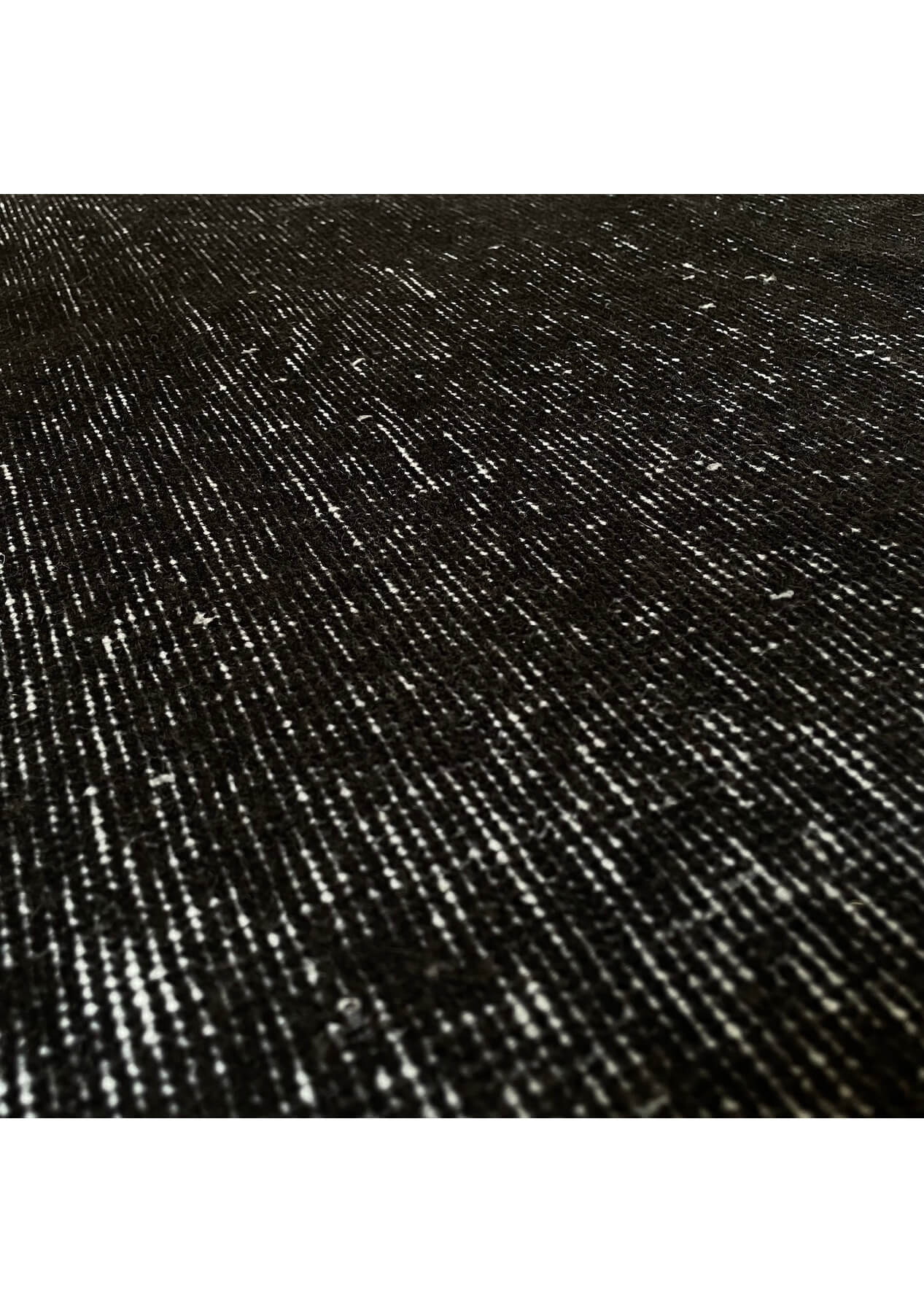 Suzanne - Vintage Black Overdyed Rug - kudenrugs
