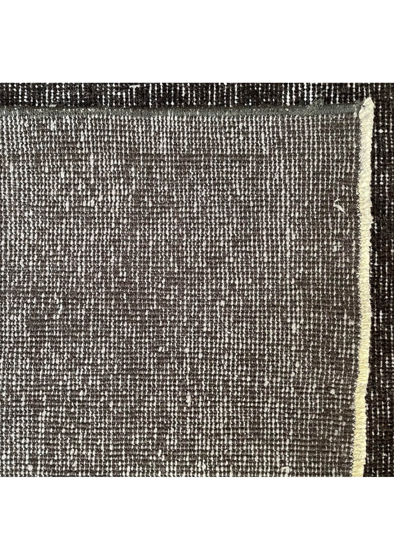 Suzanne - Vintage Black Overdyed Rug - kudenrugs