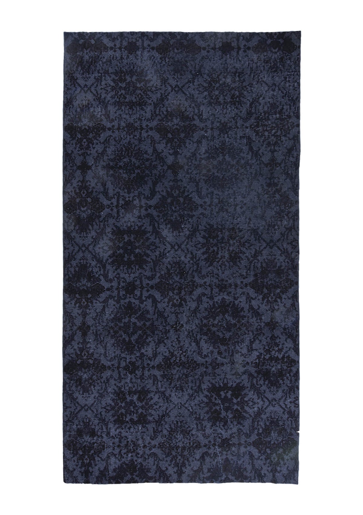 Tatum - Vintage Black Overdyed Rug - kudenrugs
