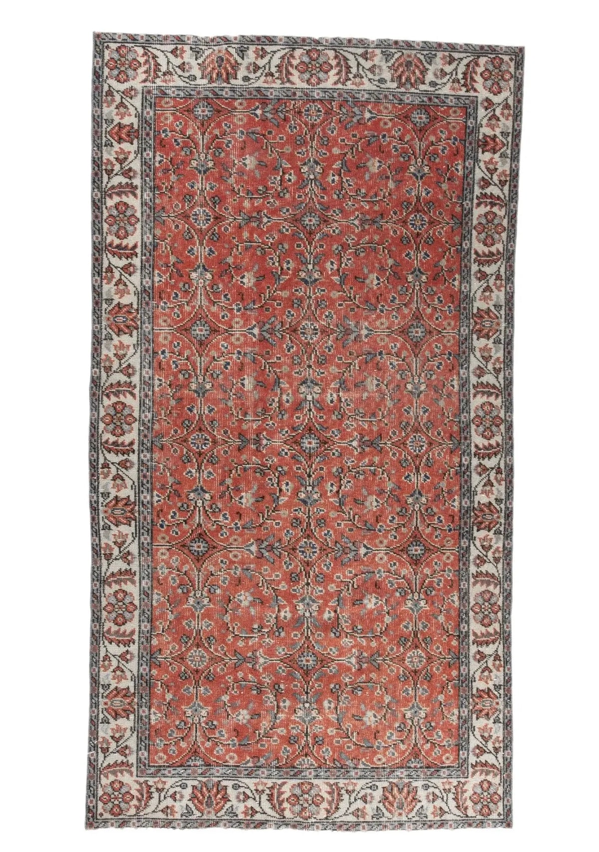 Wynter - Vintage Red Antique Washed Rug - kudenrugs