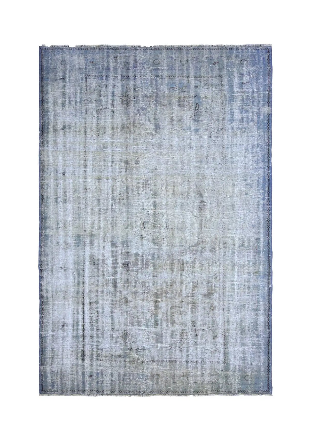 Yolantha - Vintage Blue Overdyed Rug - kudenrugs