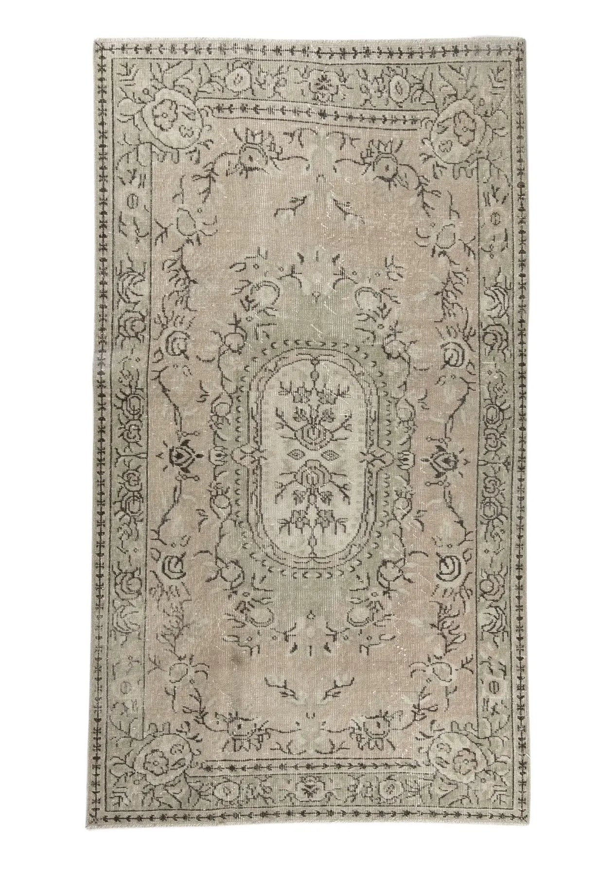 Zuri - Vintage Orange Antique Washed Rug - kudenrugs