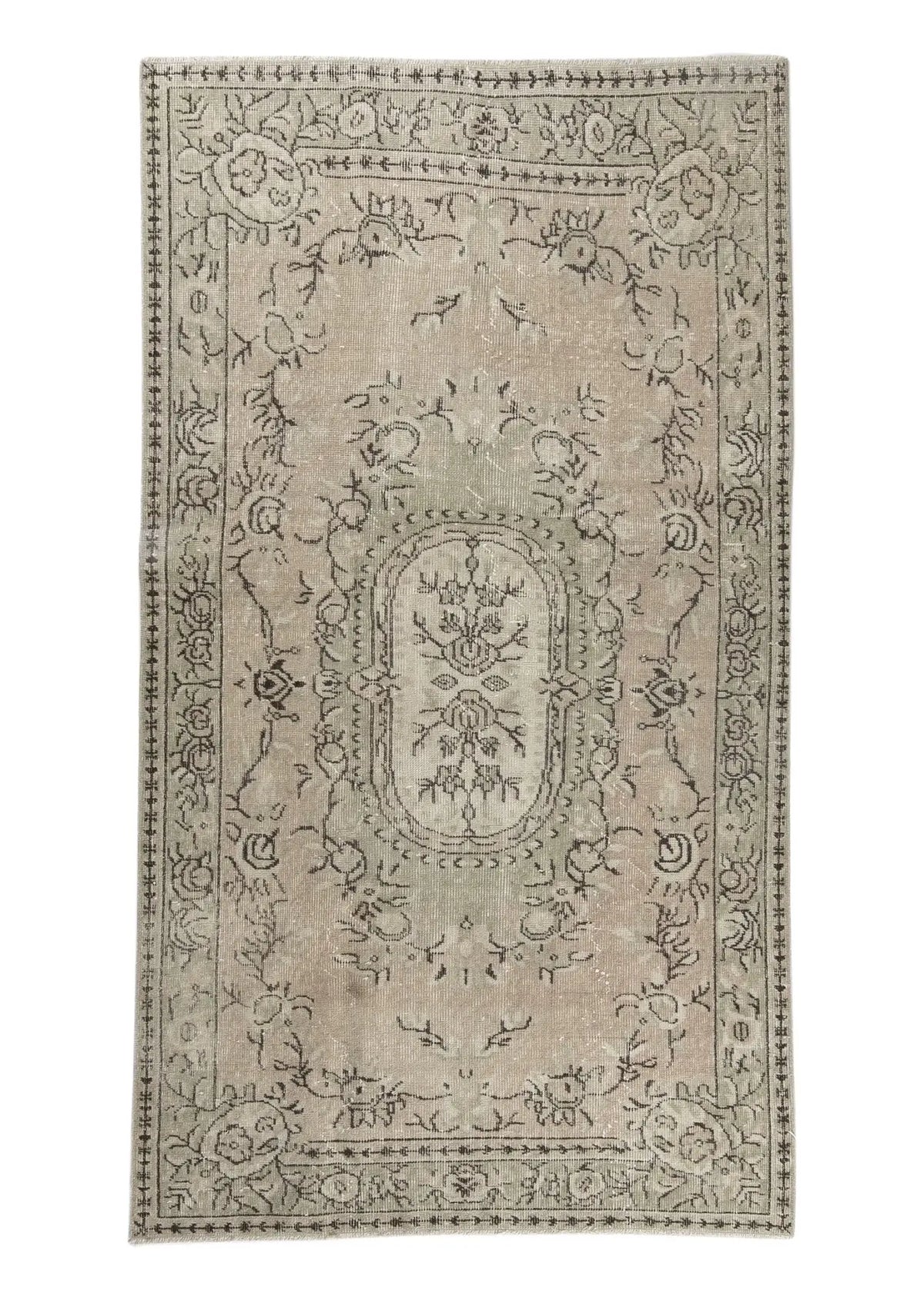 Zuri - Vintage Orange Antique Washed Rug - kudenrugs