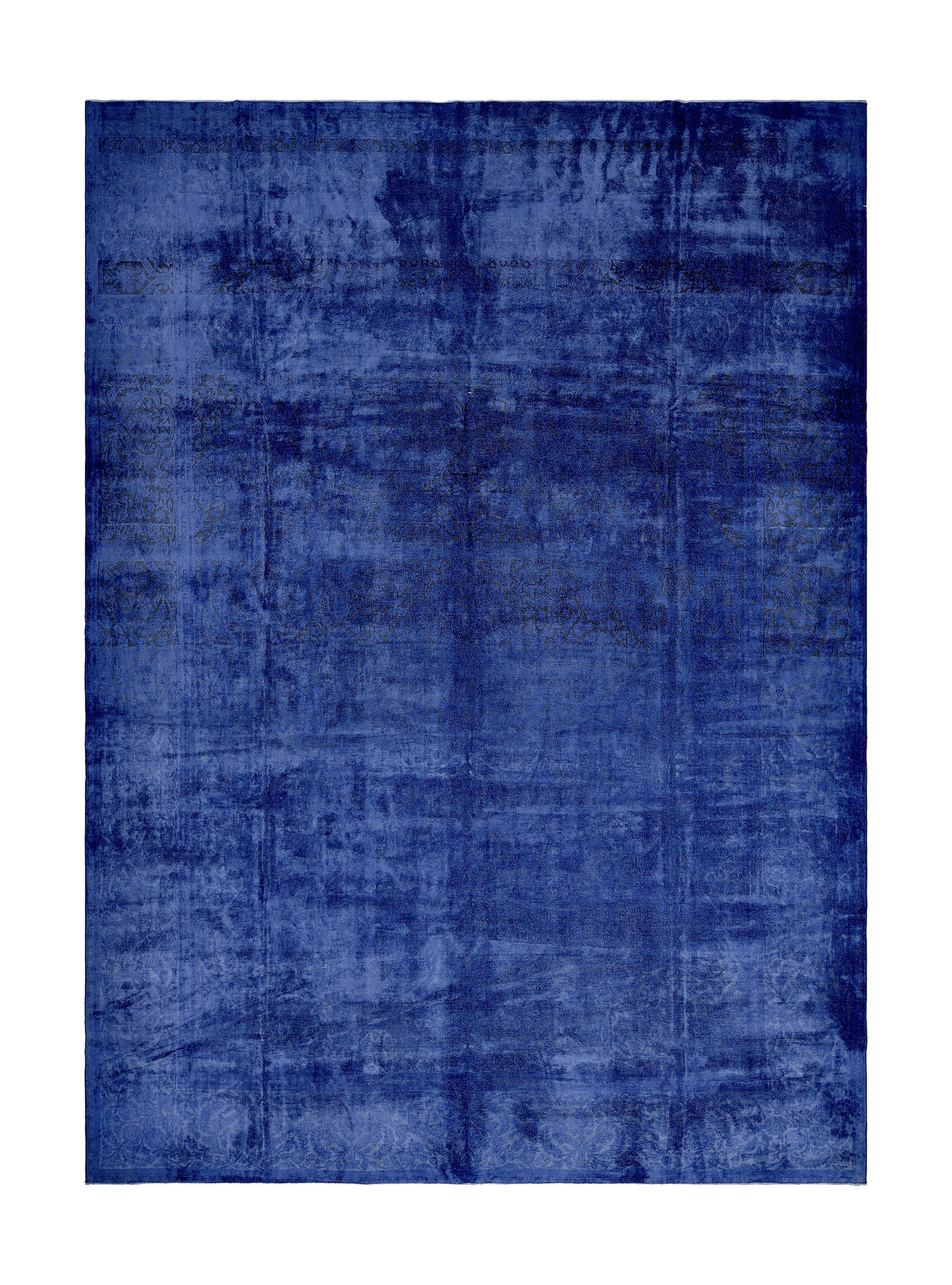 Agape - Navy Blue Bamboo Silk Rug