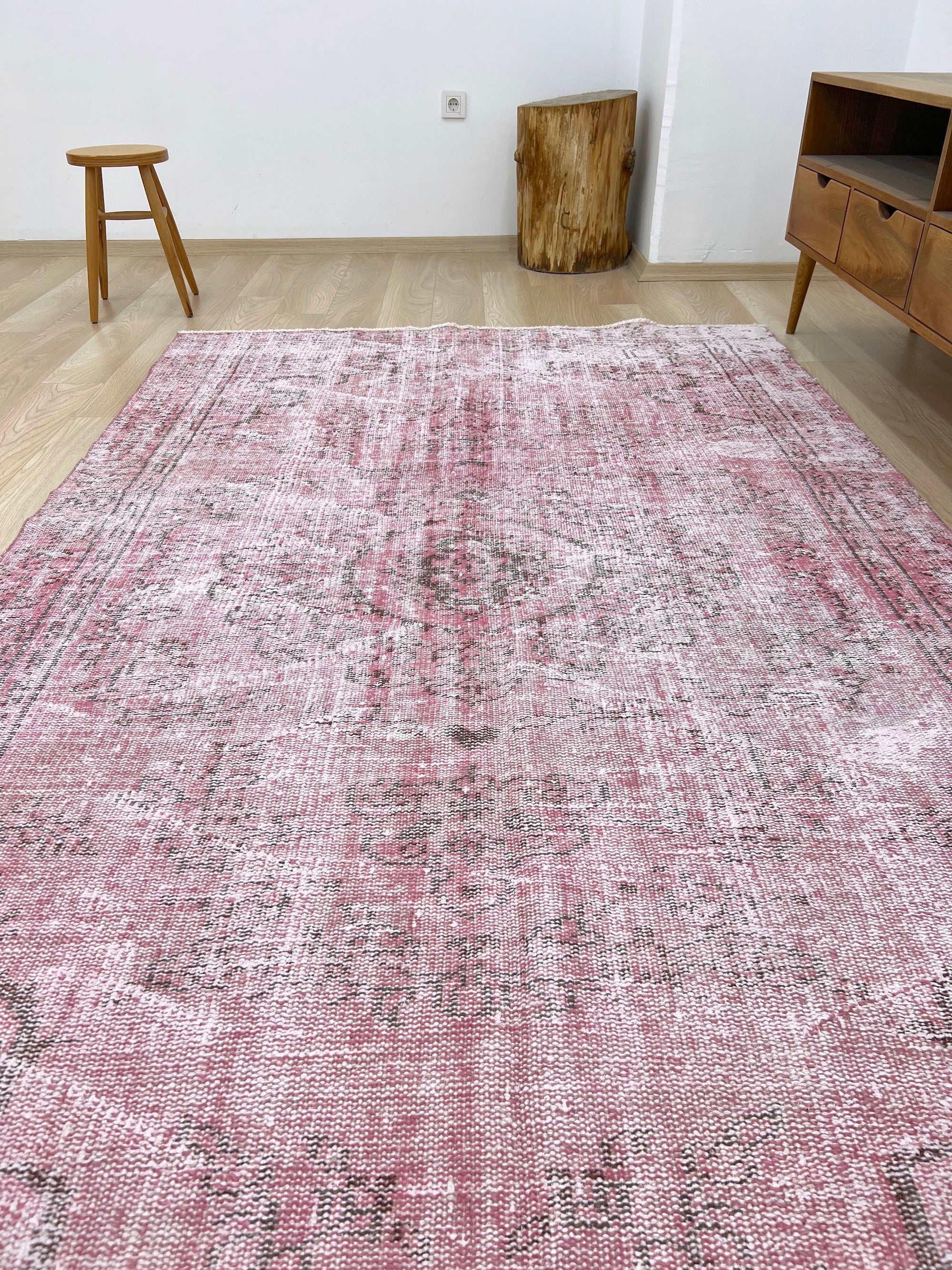 Nafiza - Vintage Turkish Overdyed Rug