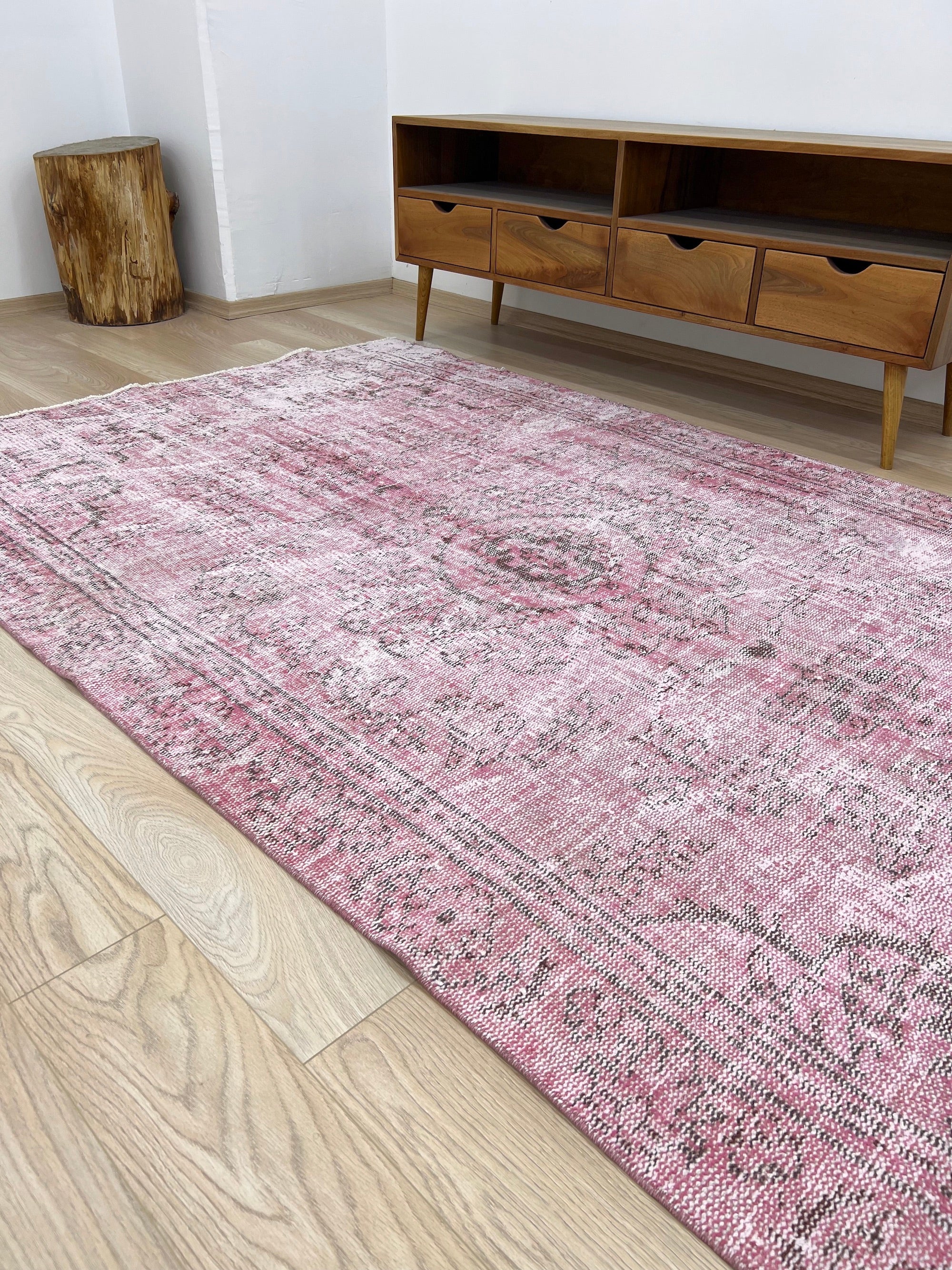 Nafiza - Vintage Turkish Overdyed Rug