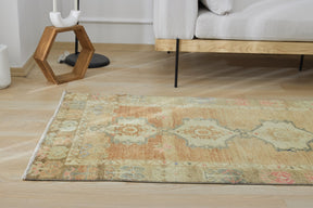 Abrielle | Modern Vintage Fusion | Artisanal Geometric Carpet | Kuden Rugs