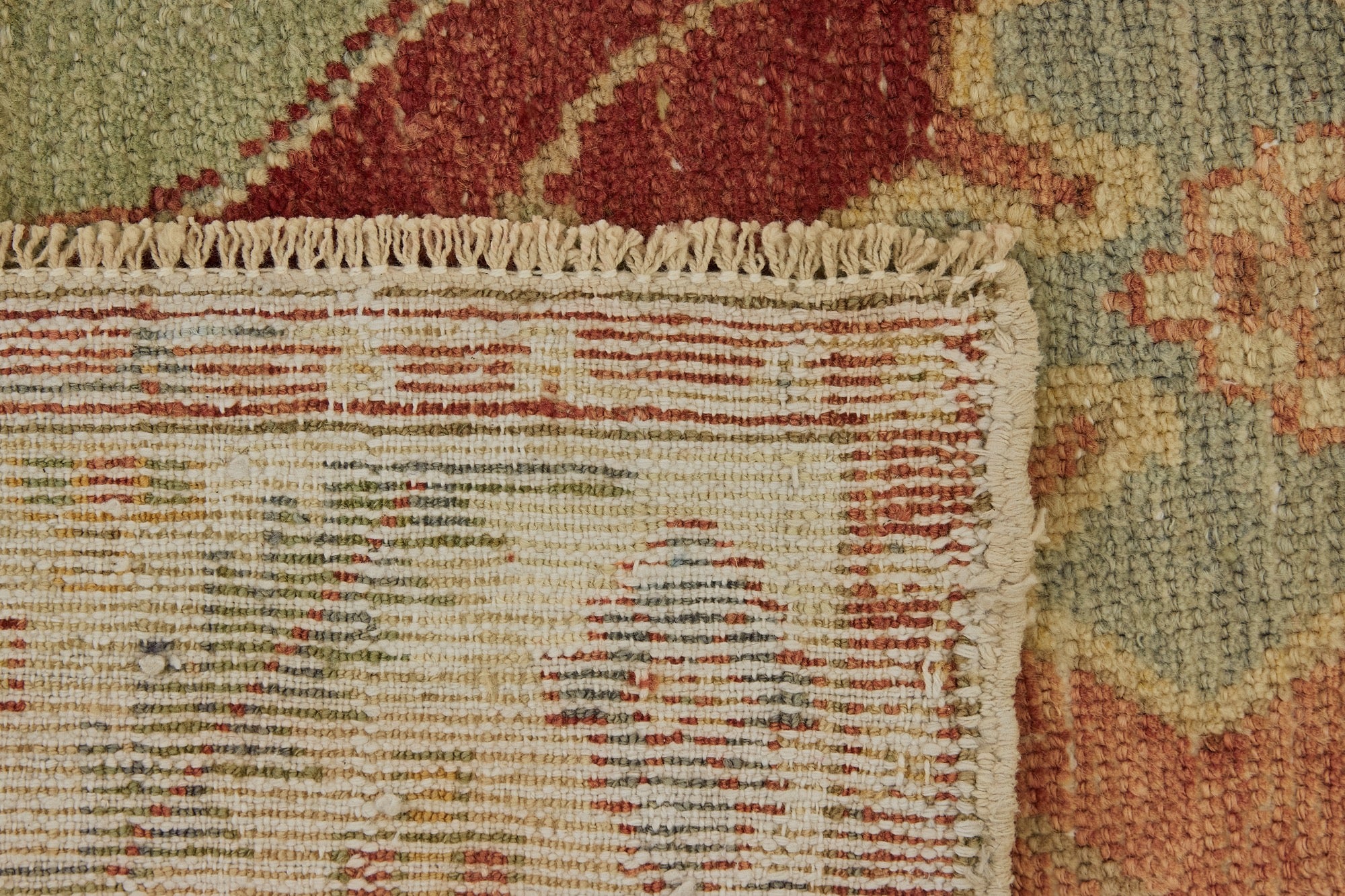 Abril | One-of-a-Kind Red Sophistication | Sophisticated Wool Runner | Kuden Rugs
