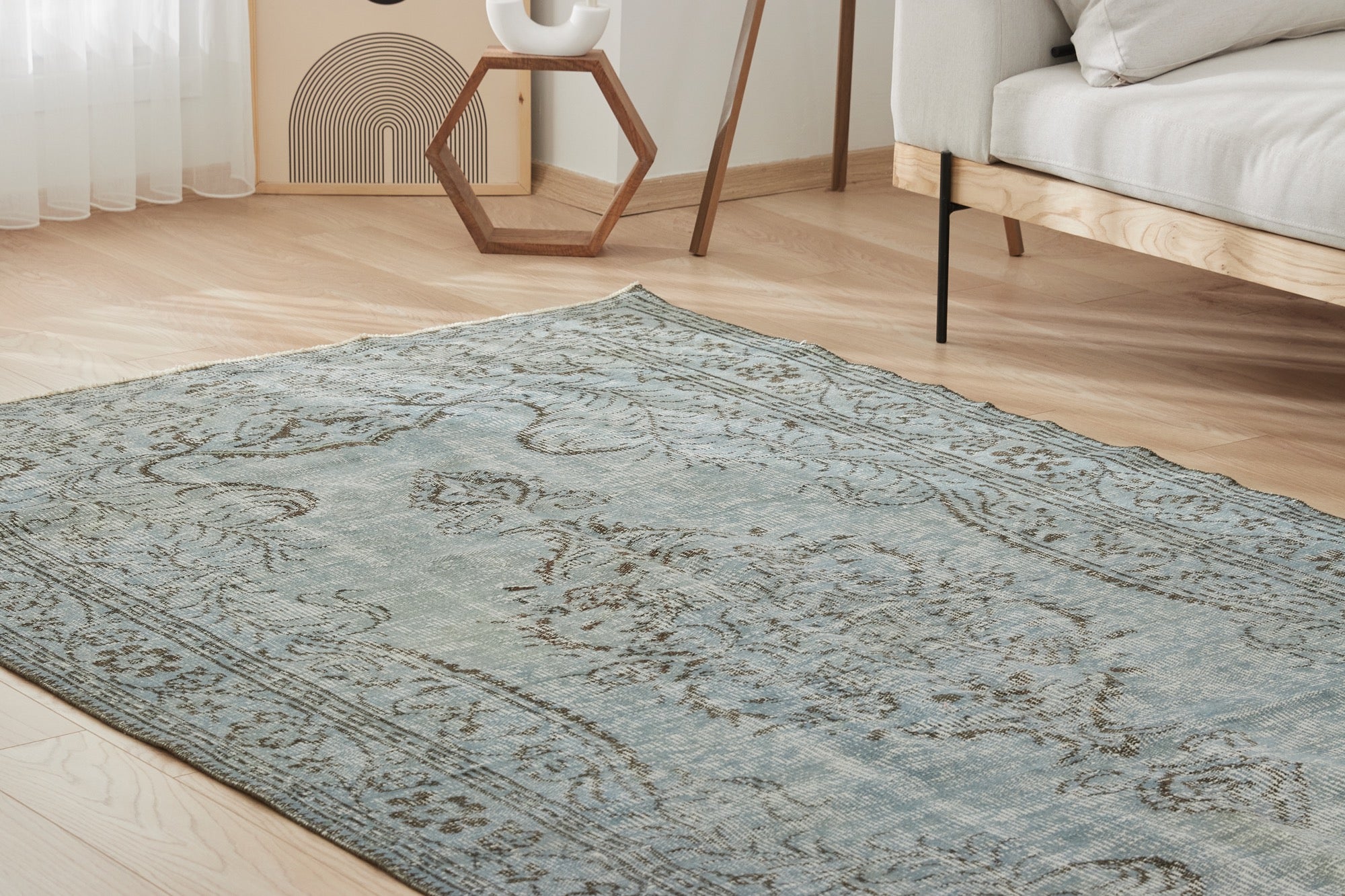 Adneda | Hand-Knotted Vintage Area Carpet | Kuden Rugs